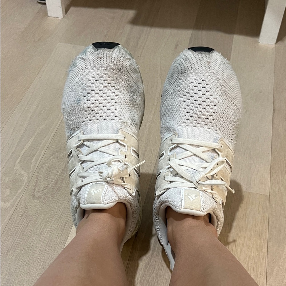 Adidas Women's Cream Athletic Shoes